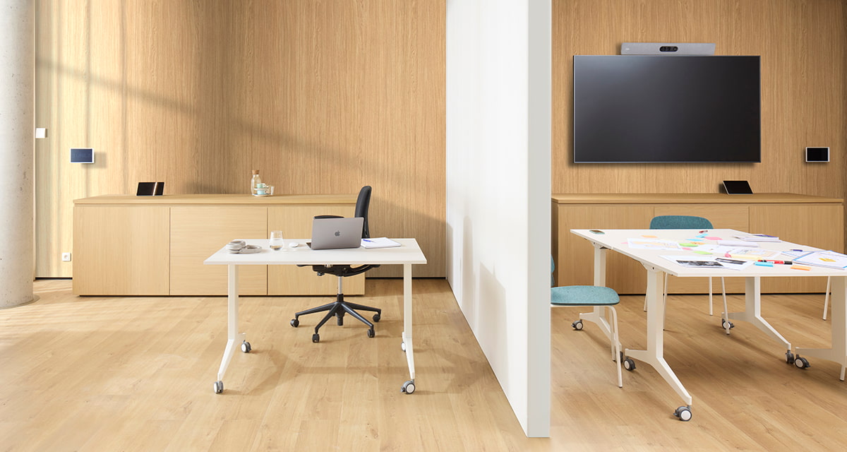 Clicwall wall panels in office